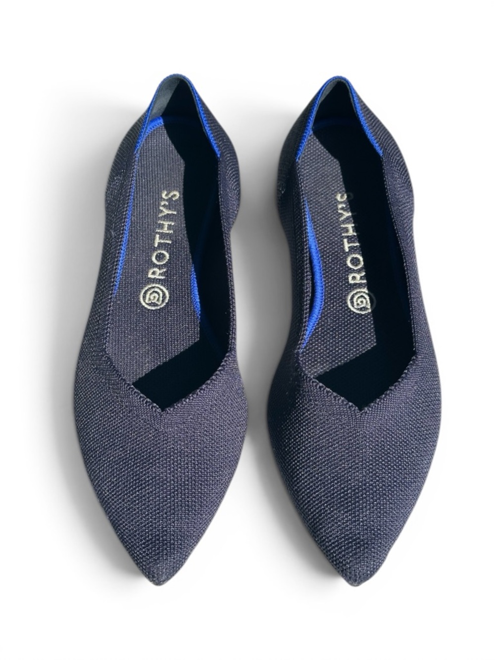 Rothy’s The Point ‘Maritime Navy’ Women’s Size 10.5  Slip On Flats CLEAN